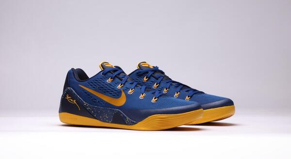 Blue and gold nike shoes deals